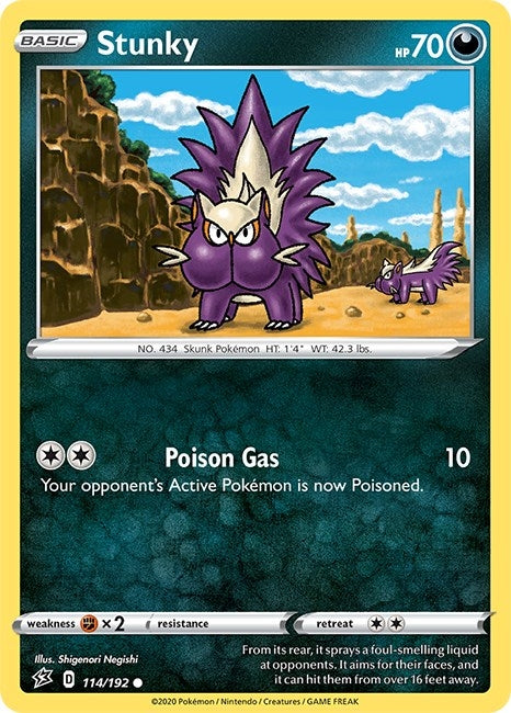 Image for Stunky (114/192) (SWSH02: Rebel Clash) (SWSH02) - Pokemon