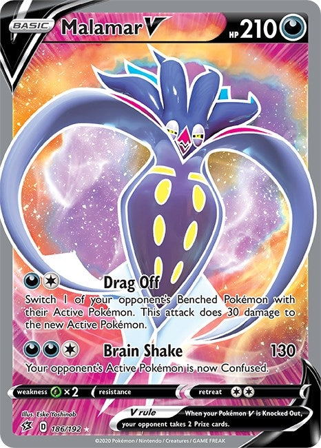 Image for Malamar V (Full Art) (186/192) (SWSH02: Rebel Clash) (SWSH02) - Pokemon