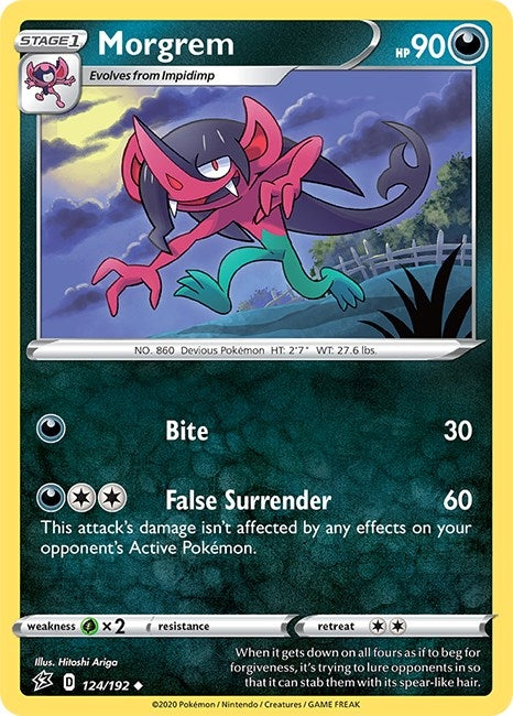 Image for Morgrem (124/192) (SWSH02: Rebel Clash) (SWSH02) - Pokemon