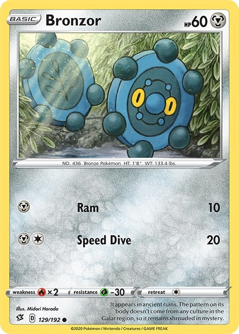 Image for Bronzor (129/192) (SWSH02: Rebel Clash) (SWSH02) - Pokemon