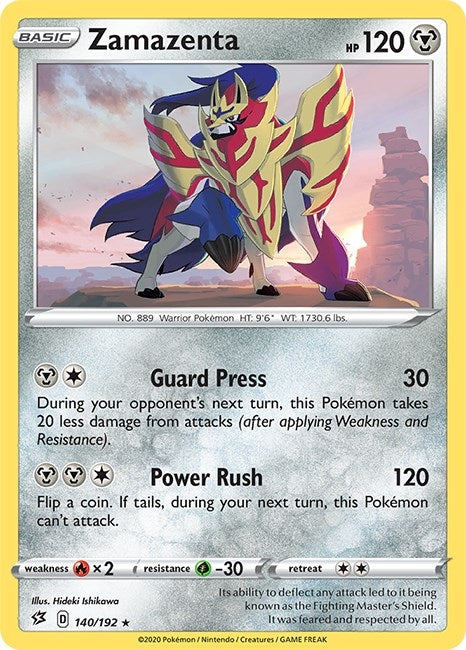 Image for Zamazenta (140/192) (SWSH02: Rebel Clash) (SWSH02) - Pokemon