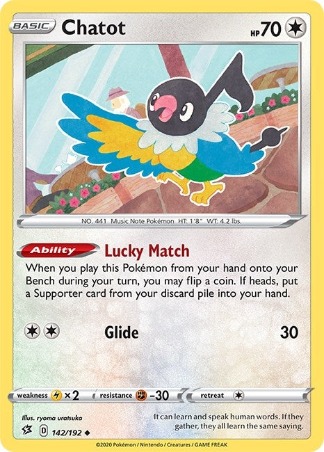 Image for Chatot (142/192) (SWSH02: Rebel Clash) (SWSH02) - Pokemon