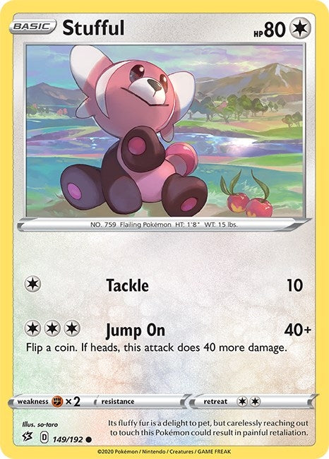 Image for Stufful (149/192) (SWSH02: Rebel Clash) (SWSH02) - Pokemon