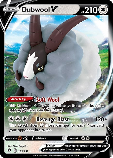 Image for Dubwool V (153/192) (SWSH02: Rebel Clash) (SWSH02) - Pokemon