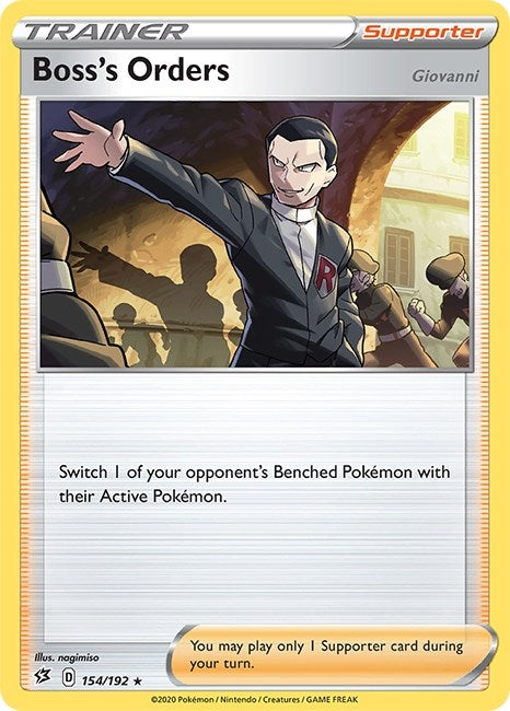 Image for Boss's Orders (154/192) (SWSH02: Rebel Clash) (SWSH02) - Pokemon