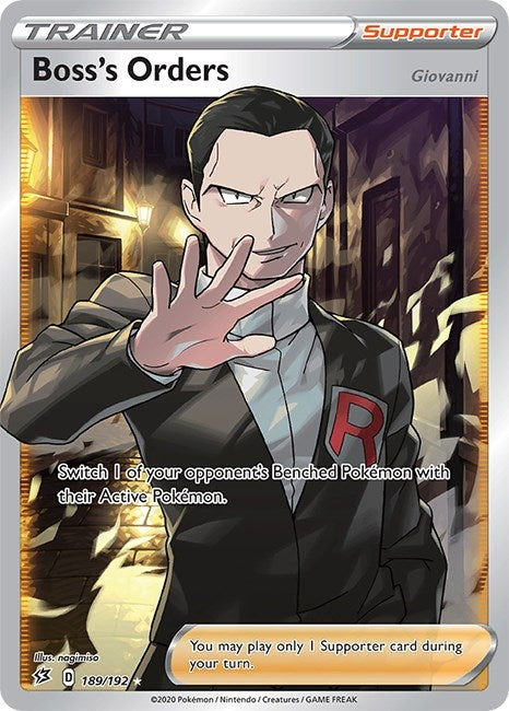Image for Boss's Orders (Full Art) (189/192) (SWSH02: Rebel Clash) (SWSH02) - Pokemon