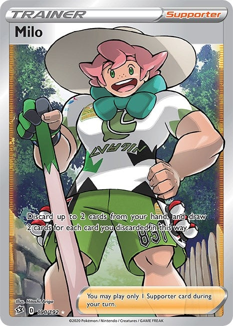 Image for Milo (Full Art) (190/192) (SWSH02: Rebel Clash) (SWSH02) - Pokemon
