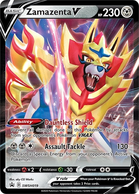 Image for Zamazenta V - SWSH019 (SWSH019) (SWSH: Sword & Shield Promo Cards) (SWSD) - Pokemon