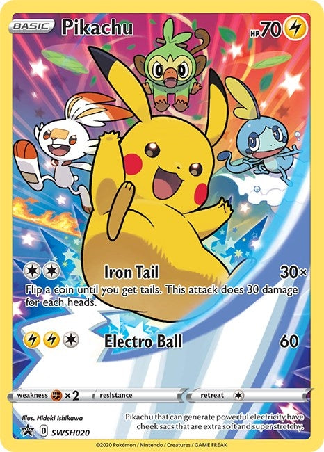 Image for Pikachu - SWSH020 (SWSH020) (SWSH: Sword & Shield Promo Cards) (SWSD) - Pokemon