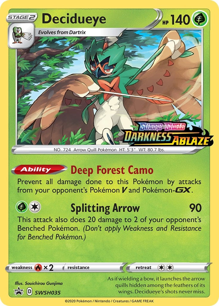 Image for Decidueye - SWSH035 (Prerelease) (SWSH035) (SWSH: Sword & Shield Promo Cards) (SWSD) - Pokemon
