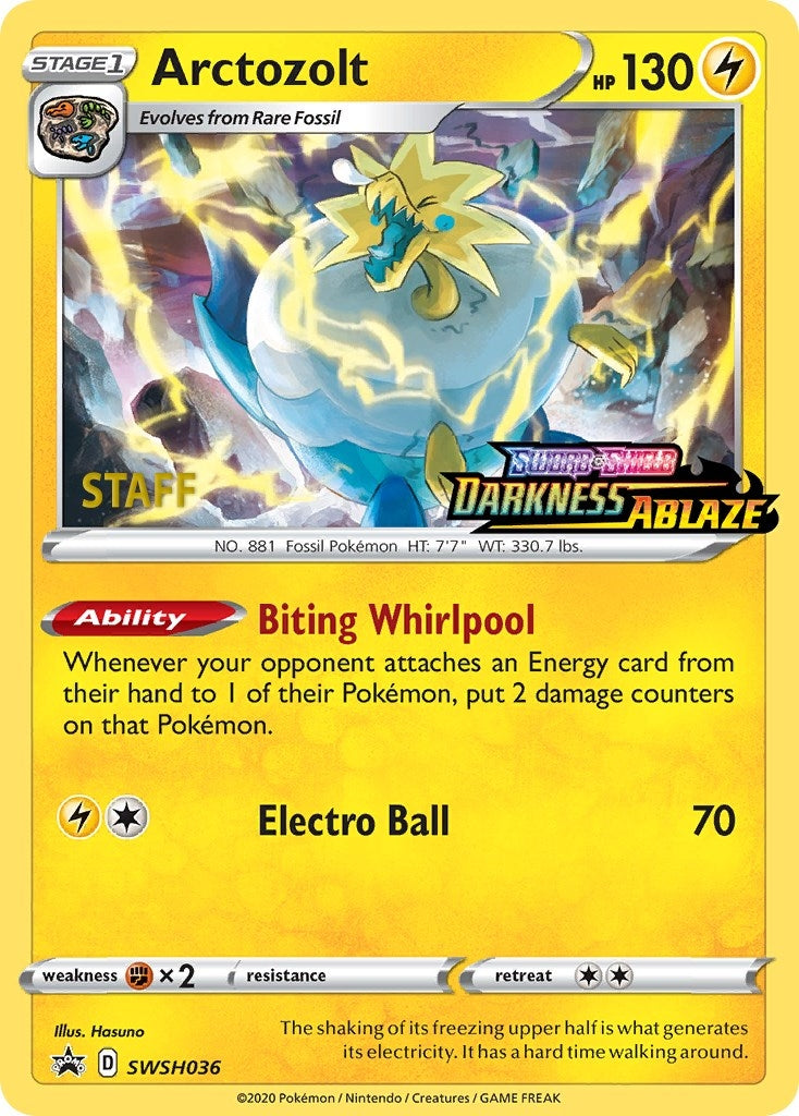 Image for Arctozolt - SWSH036 (Prerelease) [Staff] (SWSH036) (SWSH: Sword & Shield Promo Cards) (SWSD) - Pokemon