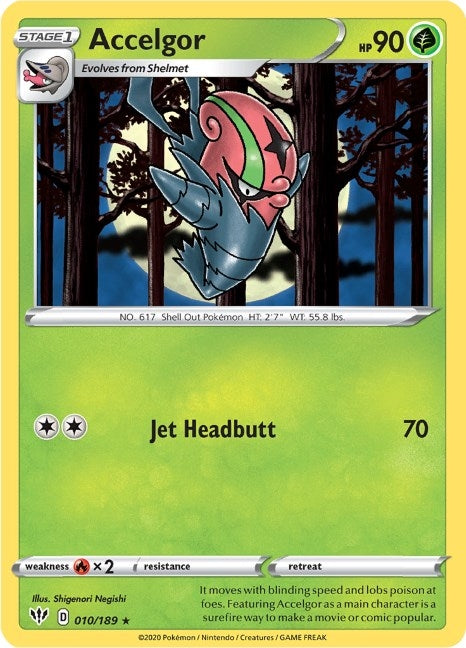 Image for Accelgor (010/189) (SWSH03: Darkness Ablaze) (SWSH03) - Pokemon