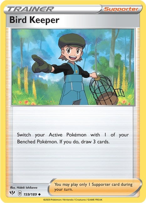 Image for Bird Keeper (159/189) (SWSH03: Darkness Ablaze) (SWSH03) - Pokemon