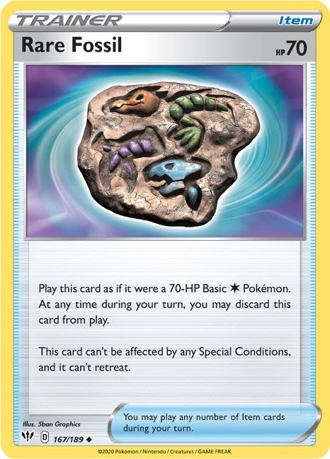 Image for Rare Fossil (167/189) (SWSH03: Darkness Ablaze) (SWSH03) - Pokemon