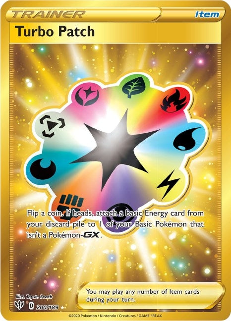 Image for Turbo Patch (Secret) (200/189) (SWSH03: Darkness Ablaze) (SWSH03) - Pokemon