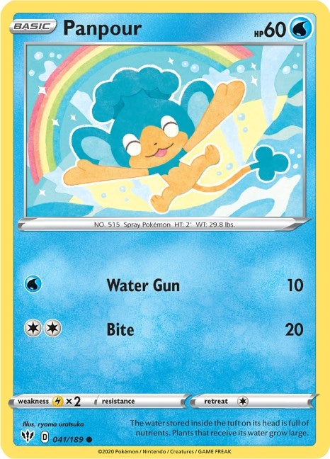 Image for Panpour (041/189) (SWSH03: Darkness Ablaze) (SWSH03) - Pokemon