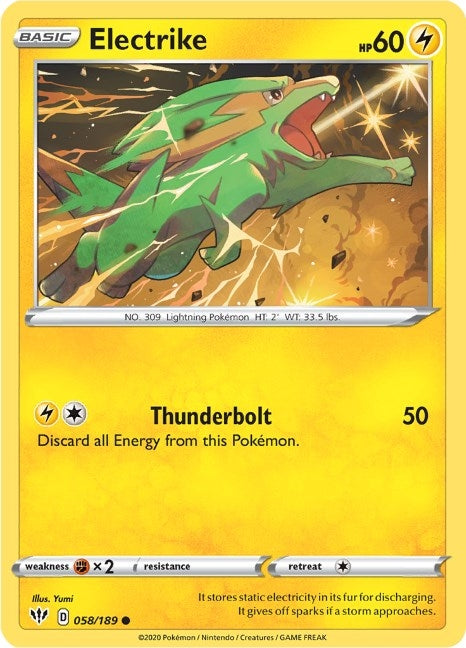 Image for Electrike (058/189) (SWSH03: Darkness Ablaze) (SWSH03) - Pokemon