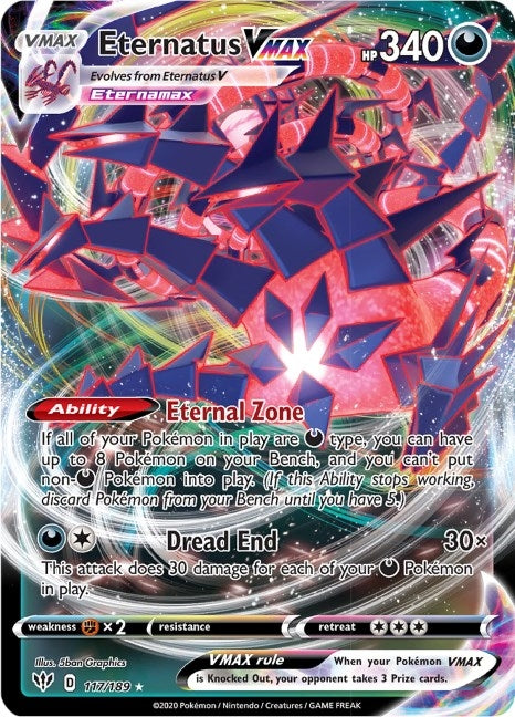 Image for Eternatus VMAX (117/189) (SWSH03: Darkness Ablaze) (SWSH03) - Pokemon