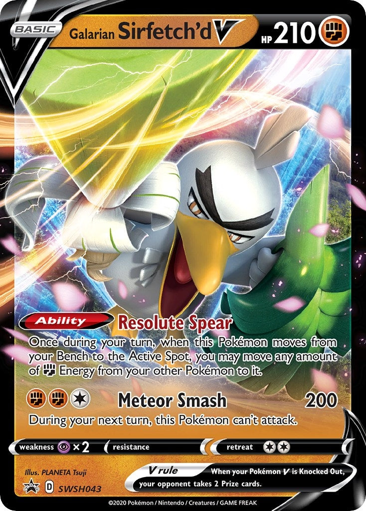 Image for Galarian Sirfetch'd V - SWSH043 (SWSH043) (SWSH: Sword & Shield Promo Cards) (SWSD) - Pokemon
