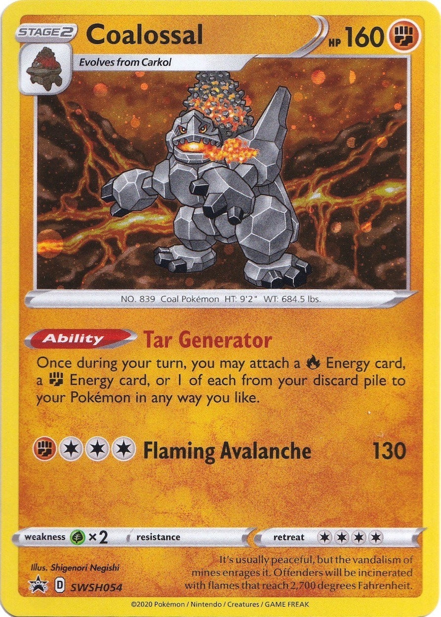 Image for Coalossal - SWSH054 (SWSH054) (SWSH: Sword & Shield Promo Cards) (SWSD) - Pokemon