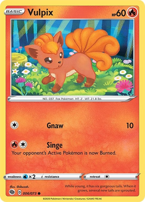 Image for Vulpix (06/73) (Champion's Path) (CHP) - Pokemon