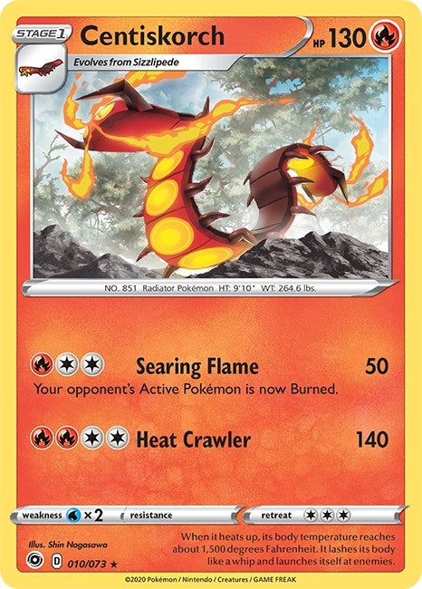 Image for Centiskorch (10/73) (Champion's Path) (CHP) - Pokemon