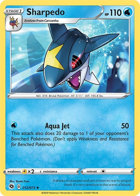 Image for Sharpedo (12/73) (Champion's Path) (CHP) - Pokemon