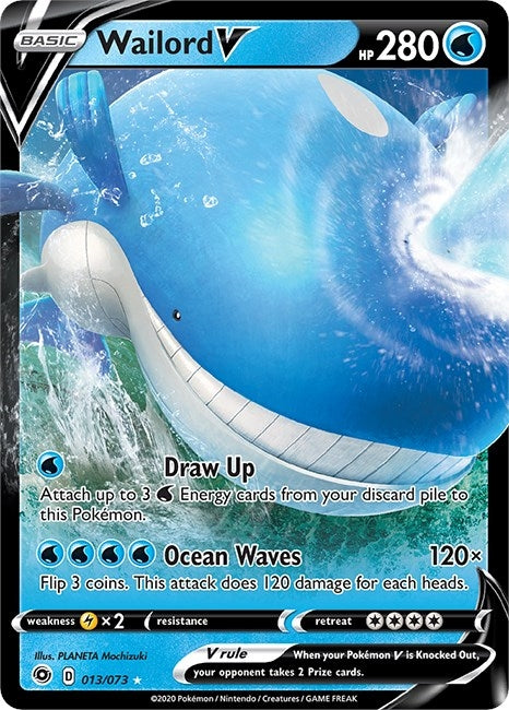 Image for Wailord V (013/073) (Champion's Path) (CHP) - Pokemon