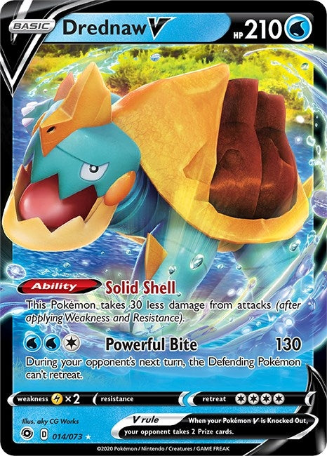 Image for Drednaw V (14/73) (Champion's Path) (CHP) - Pokemon