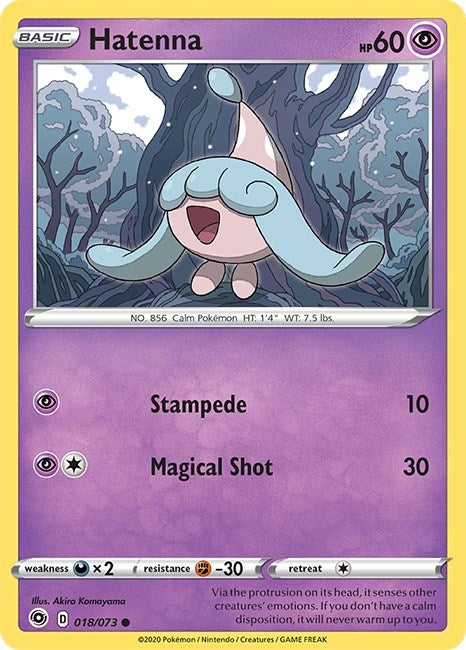 Image for Hatenna (18/73) (Champion's Path) (CHP) - Pokemon