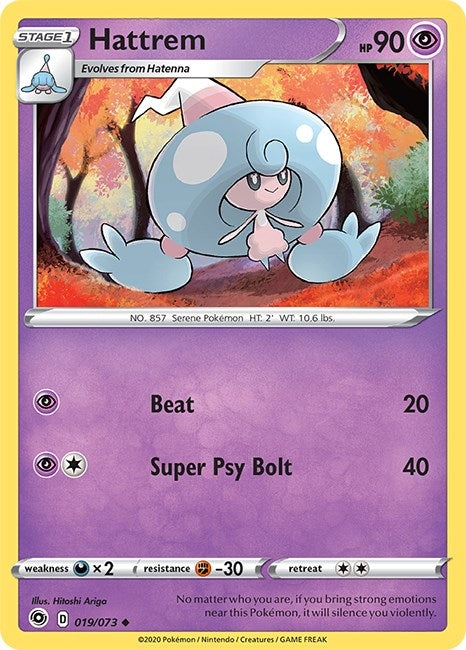 Image for Hattrem (19/73) (Champion's Path) (CHP) - Pokemon