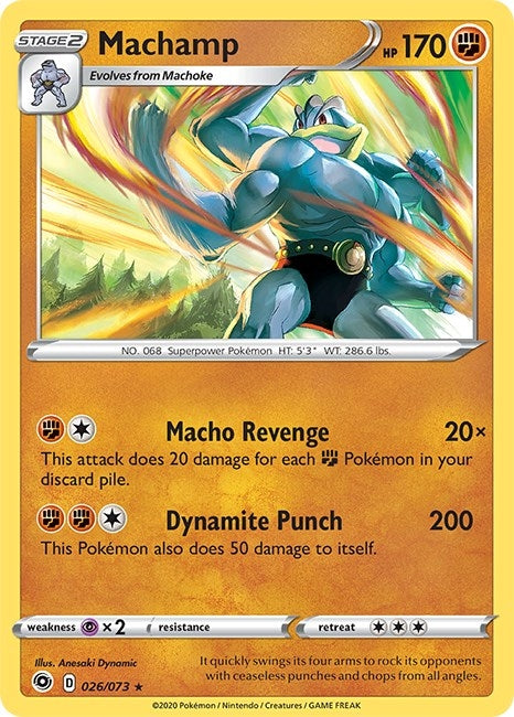 Image for Machamp (26/73) (Champion's Path) (CHP) - Pokemon