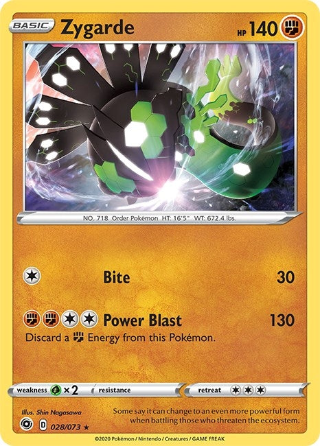 Image for Zygarde (28/73) (Champion's Path) (CHP) - Pokemon