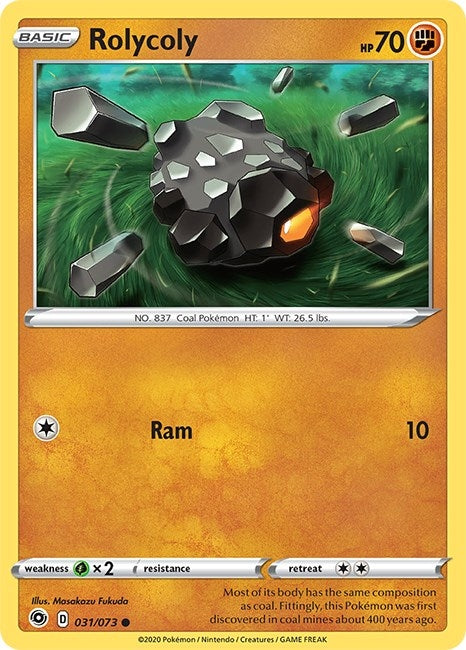 Image for Rolycoly (31/73) (Champion's Path) (CHP) - Pokemon