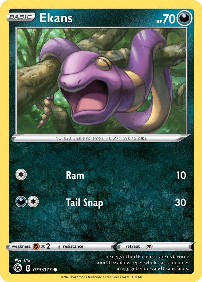 Image for Ekans (33/73) (Champion's Path) (CHP) - Pokemon