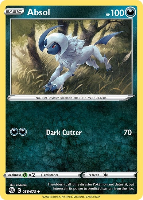 Image for Absol (38/73) (Champion's Path) (CHP) - Pokemon
