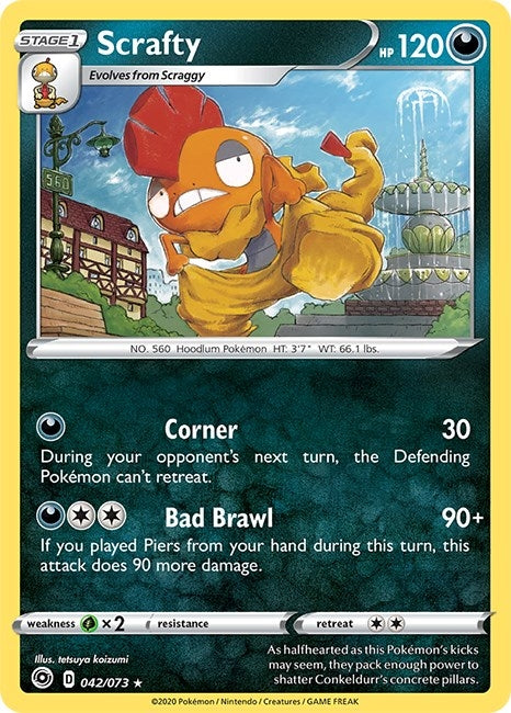 Image for Scrafty (42/73) (Champion's Path) (CHP) - Pokemon