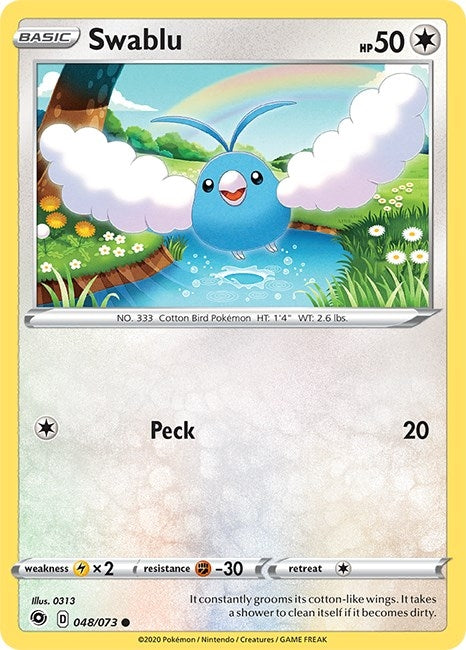 Image for Swablu (48/73) (Champion's Path) (CHP) - Pokemon