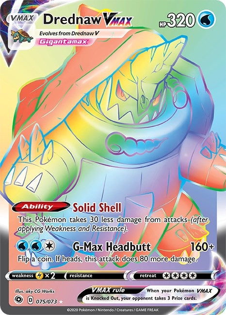 Image for Drednaw VMAX (Secret) (75/73) (Champion's Path) (CHP) - Pokemon