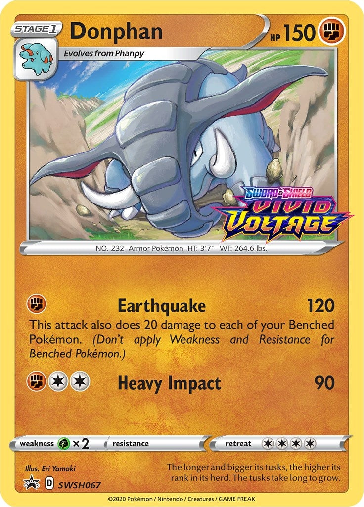 Image for Donphan - SWSH067 (Prerelease) (SWSH067) (SWSH: Sword & Shield Promo Cards) (SWSD) - Pokemon