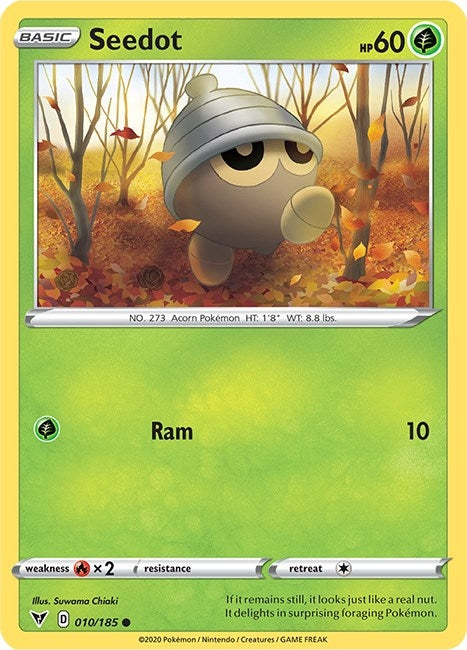 Image for Seedot (010/185) (SWSH04: Vivid Voltage) (SWSH04) - Pokemon