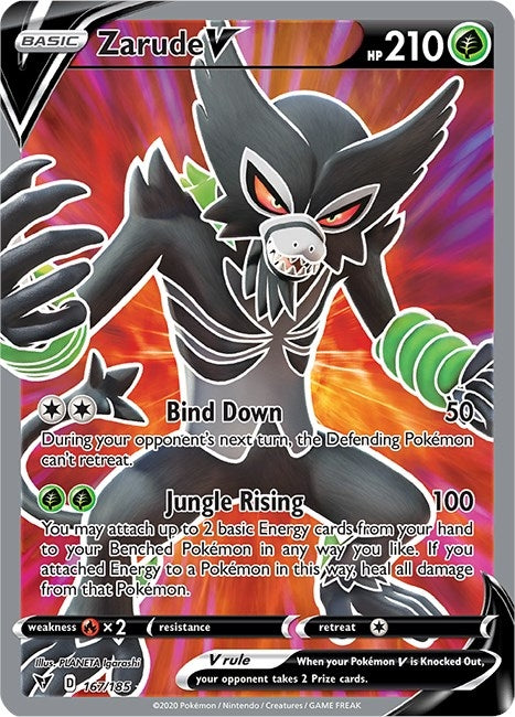 Image for Zarude V (Full Art) (167/185) (SWSH04: Vivid Voltage) (SWSH04) - Pokemon