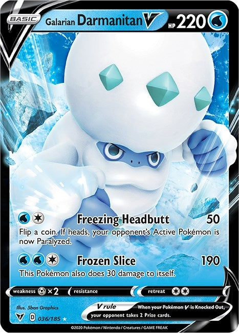 Image for Galarian Darmanitan V (036/185) (SWSH04: Vivid Voltage) (SWSH04) - Pokemon