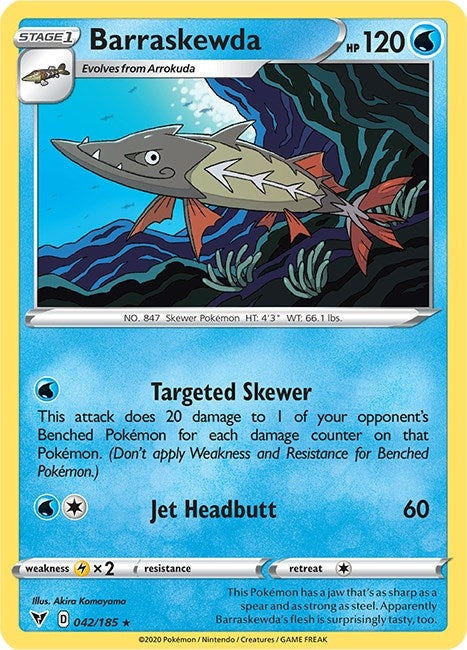 Image for Barraskewda (042/185) (SWSH04: Vivid Voltage) (SWSH04) - Pokemon