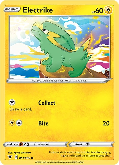 Image for Electrike (051/185) (SWSH04: Vivid Voltage) (SWSH04) - Pokemon
