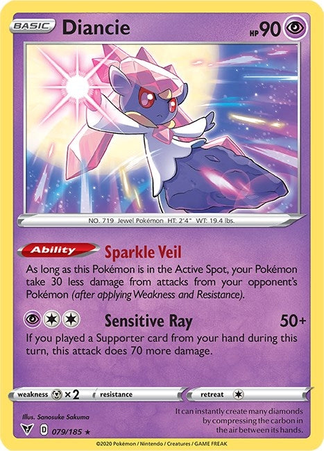 Image for Diancie (079/185) (SWSH04: Vivid Voltage) (SWSH04) - Pokemon