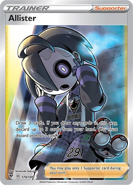 Image for Allister (Full Art) (179/185) (SWSH04: Vivid Voltage) (SWSH04) - Pokemon