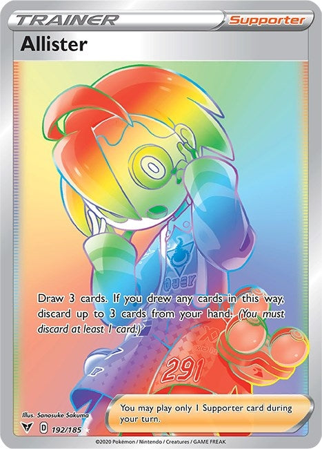 Image for Allister (Secret) (192/185) (SWSH04: Vivid Voltage) (SWSH04) - Pokemon