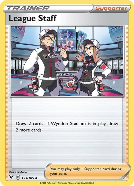 Image for League Staff (153/185) (SWSH04: Vivid Voltage) (SWSH04) - Pokemon