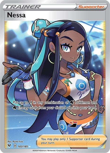 Image for Nessa (Full Art) (183/185) (SWSH04: Vivid Voltage) (SWSH04) - Pokemon